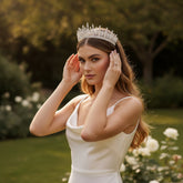CUBIC ZIRCONIA COLLECTION - STARLET CRYSTAL TIARA - AHB231