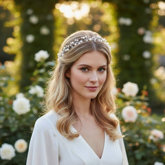 ATHENA COLLECTION - HEAVENLY PEARL VINE - HP177 SILVER