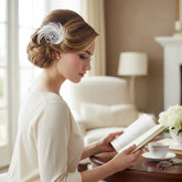 ADORIA LUXE FEATHER HEADPIECE - SASSBHP-14 (ROSE GOLD)