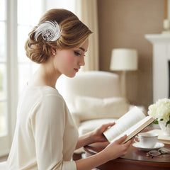 ADORIA LUXE FEATHER HEADPIECE - SASSBHP-14 (ROSE GOLD)
