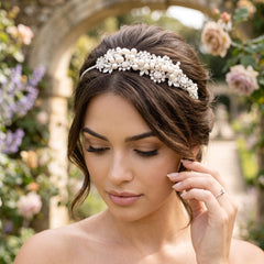 Sofia Luxe Pearl Headband - SassB HDB22