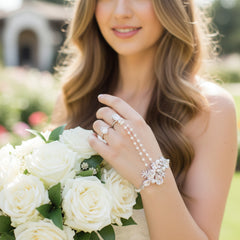 luxe Pearl Hand Bracelet - SASSB BR19