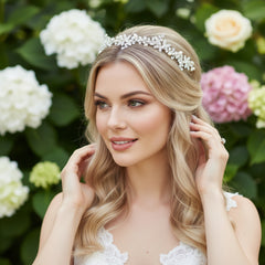 Luxe Embellished Hairvine HP8 - SASSB - IVORY