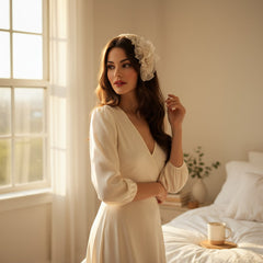 BRIANNA - Chic Headpiece - Ivory -HP16 SASSB