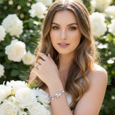 Cubic Zirconia - Chic Pearl Bracelet - (BRA5)