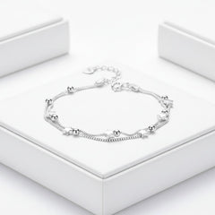 CUBIC ZIRCONIA COLLECTION - CHIC STAR BRACELET - 925 STERLING SILVER BR179