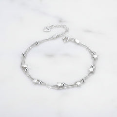 CUBIC ZIRCONIA COLLECTION - CHIC STAR BRACELET - 925 STERLING SILVER BR179