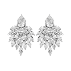 Cubic Zirconia Collection - Statement Earrings - CZER336