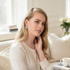 Cubic Zirconia Collection - Statement Earrings - CZER336