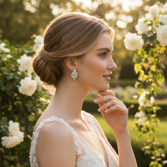 Cubic Zirconia Collection - Statement Earrings - CZER336