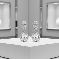CLIP -ON Dazzling Crystal Earrings - ER142