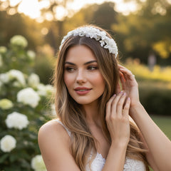 Marlene Vintage Charm Hair Band - Ivory SASSB HDB33