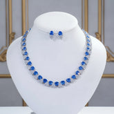 CUBIC ZIRCONIA COLLECTION - STATEMENT NECKLACE SET - CZNK286