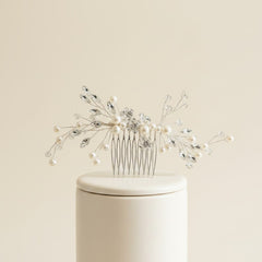ATHENA COLLECTION - CHIC HAIR COMB - HC312 SILVER