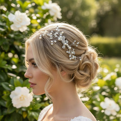 ATHENA COLLECTION - CHIC HAIR COMB - HC312 SILVER