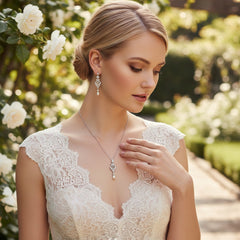 Cubic Zirconia Collection - Enchanting Necklace - CZNK27