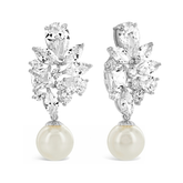Cubic Zirconia Collection - Majestic Earrings - CZER347 SILVER