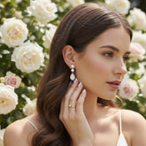 Cubic Zirconia Collection - Swarovski Crystal Treasure Earrings - CZER350
