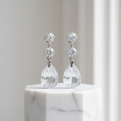 Cubic Zirconia Collection - Swarovski Crystal Treasure Earrings - CZER350