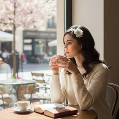 Elsie Extravagance Flower Headband HDB36 - IVORY - SASSB