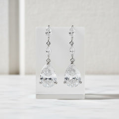 Cubic Zirconia Collection - Sparkle Drop Earrings - CZER352