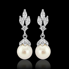 Cubic Zirconia Collection - Crystal Gem Earrings - CZER356