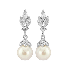 Cubic Zirconia Collection - Crystal Gem Earrings - CZER356