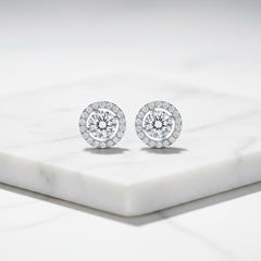 Cubic Zirconia Collection - CZ Crystal Stud Earrings - CZER357