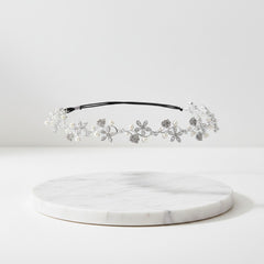 Marielle - Pearl Garland Headpiece - IVORY - SASSB