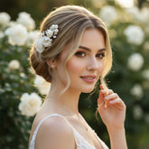 Luisa - Chic Petals Hair Comb -HC13 IVORY - SASSB