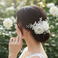 BLOSSOM HEADPIECE - Luxe Crystal Hair Comb -HC26 SASSB