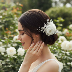 BLOSSOM HEADPIECE - Luxe Crystal Hair Comb -HC26 SASSB