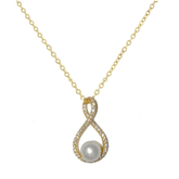 Cubic Zirconia Collection - CUBIC ZIRCONIA COLLECTION - EXQUISITE GOLD NECKLACE (NK2)