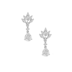 Cubic Zirconia Collection - Silver Screen CZ Earrings - CZER370