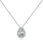 Cubic Zirconia Collection- Dainty Gem Necklace - CZNK35