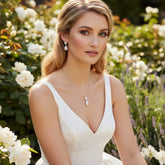 Cubic Zirconia Collection - Chic Necklace set - CZNK36