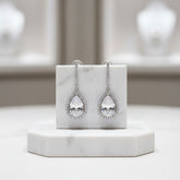 CUBIC ZIRCONIA COLLECTION - CHIC BEJEWELLED EARRINGS - CZER372