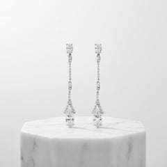 Cubic Zirconia Collection - Dainty Sparkle Earrings - CZER374