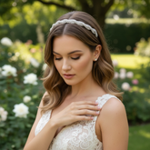 ATHENA COLLECTION - CRYSTAL TWIST HEADBAND - SILVER