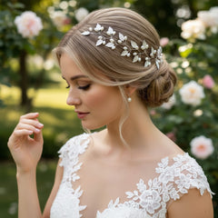 ATHENA COLLECTION - VINE OF PEARLS - SILVER HP228