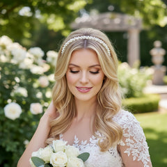ATHENA COLLECTION - PEARLIE HAIR VINE - IVORY
