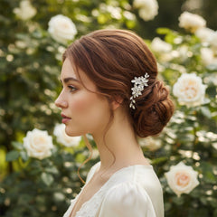 ATHENA COLLECTION - CRYSTAL FLOWER CLIP - CLIP780