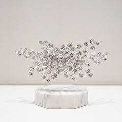 ATHENA COLLECTION - CRYSTAL BURST HAIR CLIP - CLIP 781 SILVER