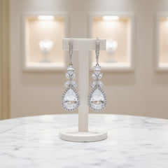 CUBIC ZIRCONIA COLLECTION - CRYSTAL SPARKLE EARRINGS - CZER479