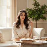 ATHENA COLLECTION - FLORAL ROMANCE HAIRVINE - SILVER HP158