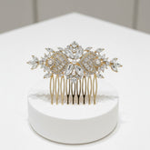 ATHENA COLLECTION - EXQUISITE CRYSTAL SPARKLE COMB - HC166 GOLD