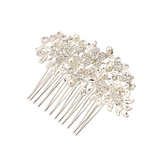 ATHENA COLLECTION - VINTAGE CHIC PEARL COMB -HC190 SILVER