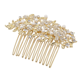 ATHENA COLLECTION - VINTAGE CHIC PEARL COMB -HC190 GOLD