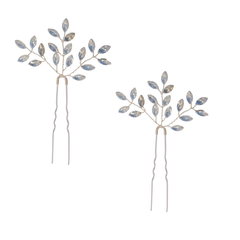 ATHENA COLLECTION - GLITZY GLAM HAIR PINS - OPAL (HP40)