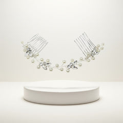ATHENA COLLECTION - DAINTY PEARL VINE - SILVER (HP160)